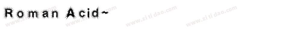Roman Acid字体转换